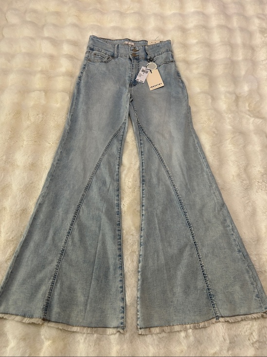 Industry Republic Clothing Denim - Industry Republic Clothing Light Wash Flare Jeans - Women's High-Rise Wide Leg